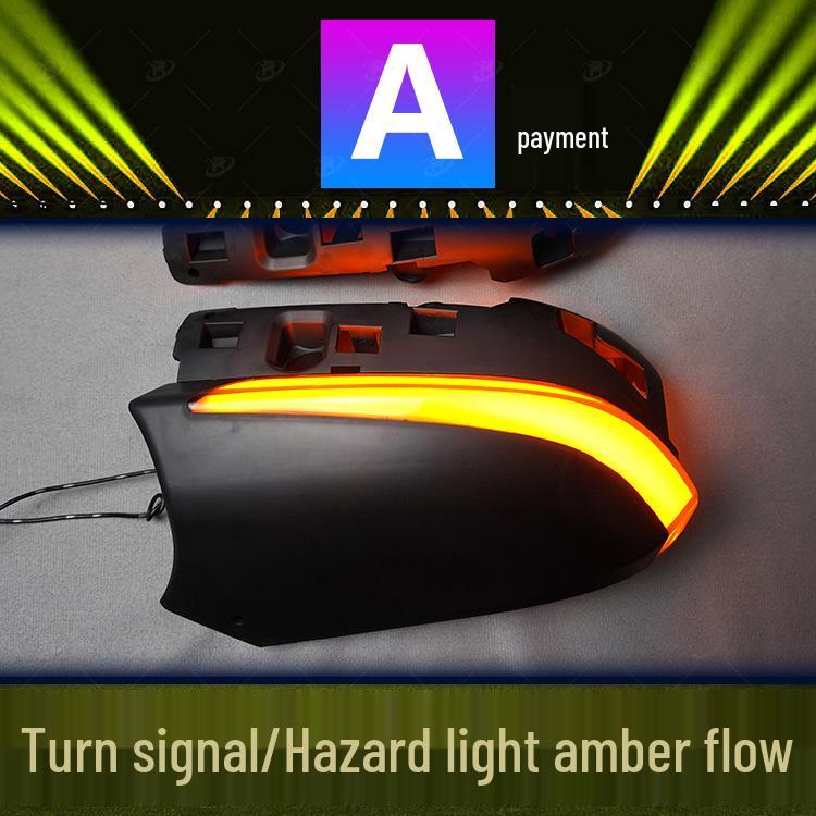 Levin Car Rearview Mirror Mod: Dynamic Blue & White Sequential LED Turn Signal