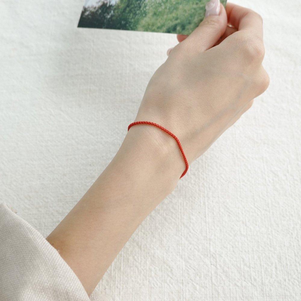 Women's Thin String Vivid Primary Color Chain Bracelet