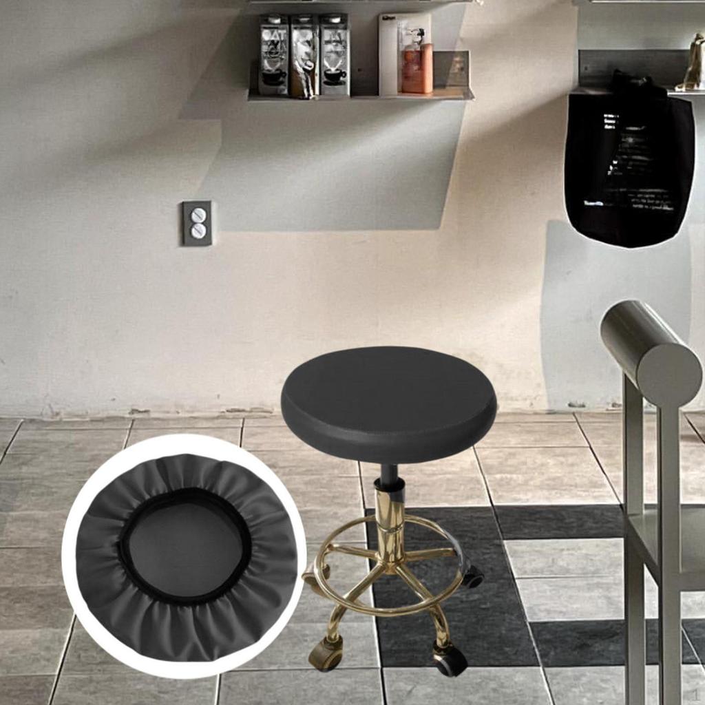 Bar Chair Cover Seating Ceiling Stretch Decor Kee Resistant Round Slipcover