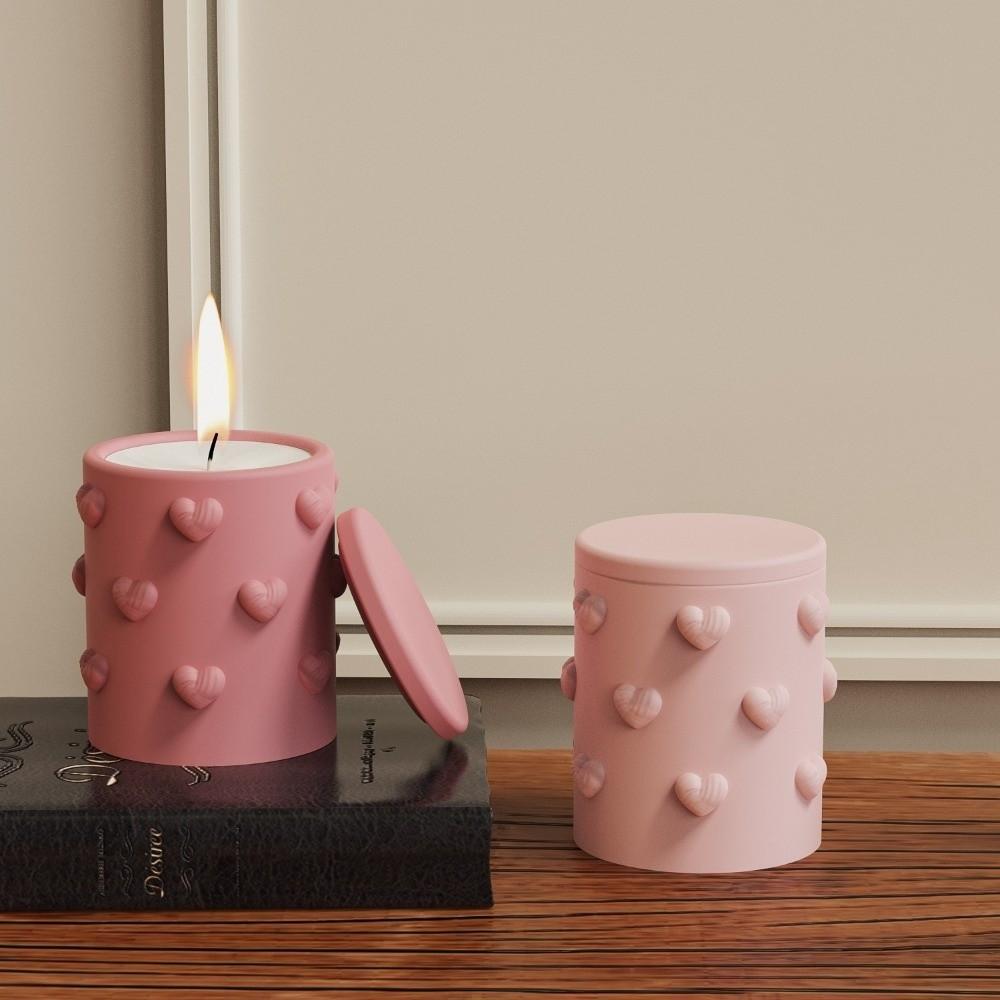 Jar Craft Silicone Molds DIY Flowerpot Candle Vessel Gypsum New Embossed Cup Molds