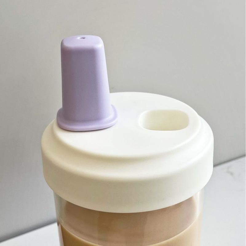 High-Value Large Capacity Heat-Resistant Pearl Milk Tea Cup with Straw