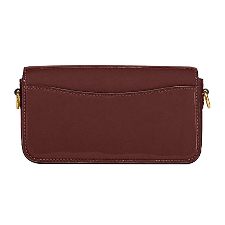 New COACH Studio Cow Leather Handbag, Shoulder Bag, Crossbody Bag Trumpets Women's Burgundy CE761-B4WN