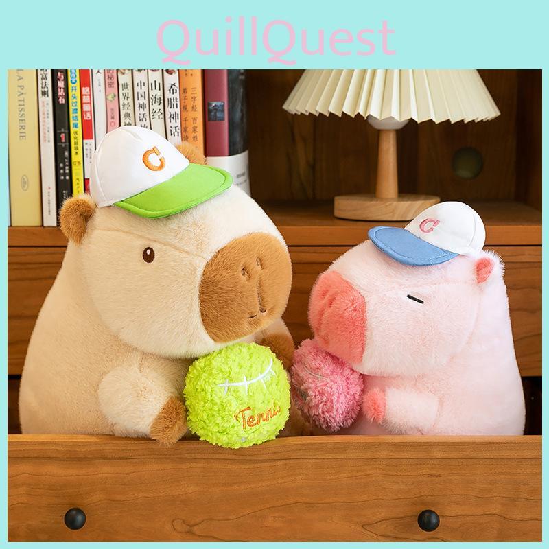 Sporty Capybara Plush Toy Cute Doll Girls Kids Sleeping Companion Gift Birthday
