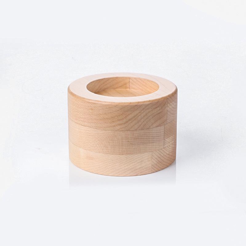 Espresso Machine Walnut Handle Tamping Base & Powder Distributor