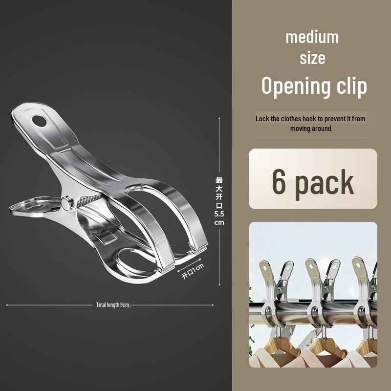

Extra-Large Stainless Steel Windproof Quilt Drying Clips