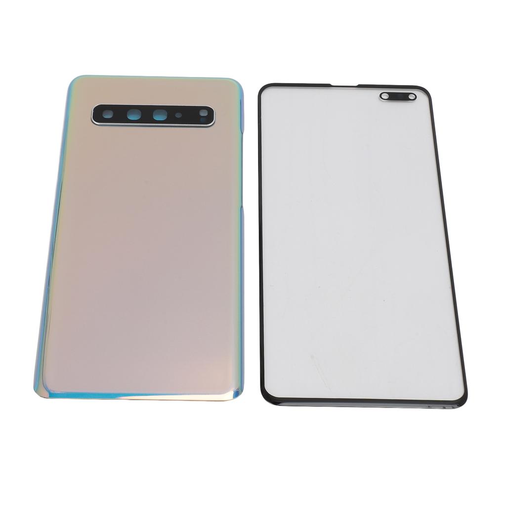 Back Glass Replacement and Front Outer Lens Glass Screen with Camera Lens Tape Parts Repair Tools for S10 5G