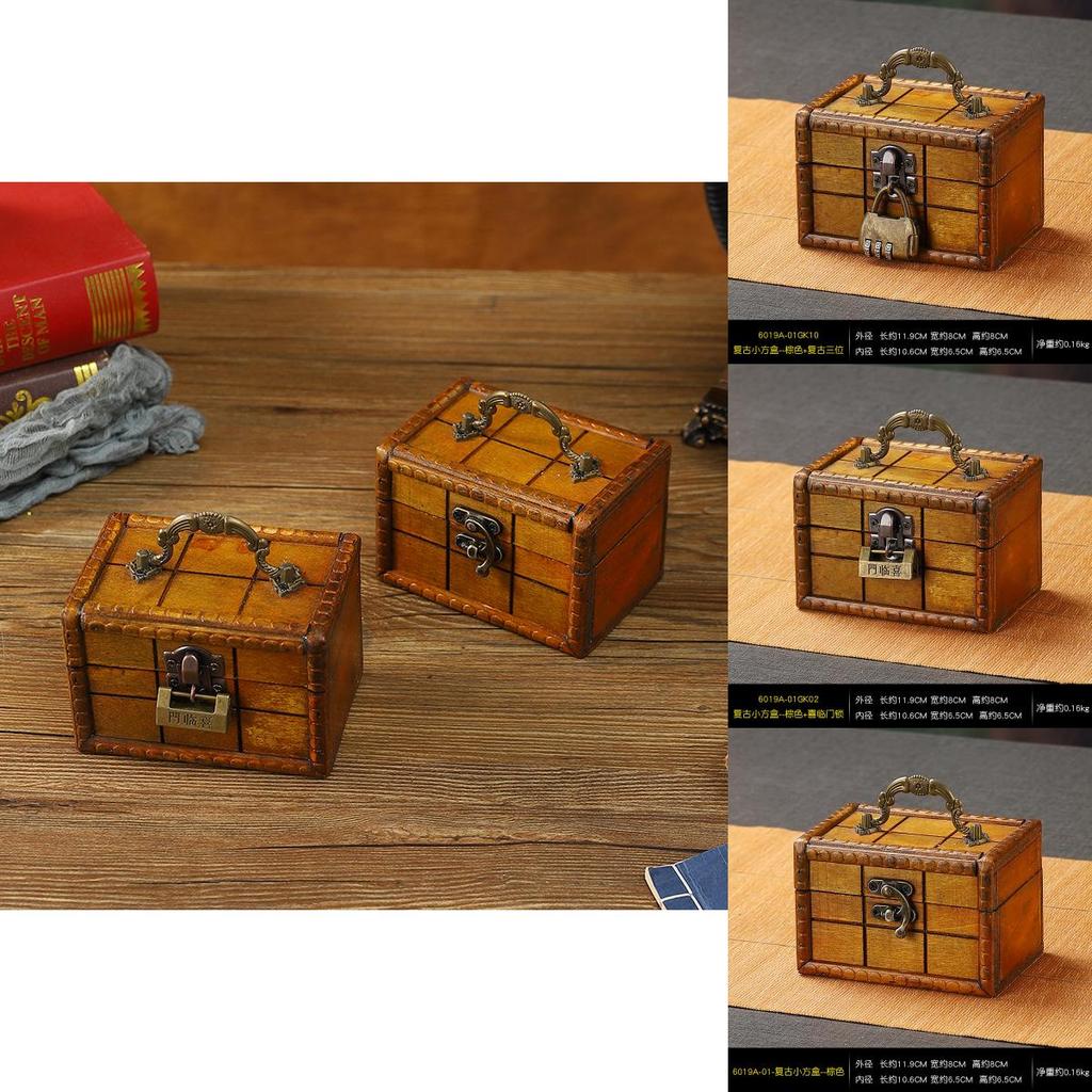 New Chinese Style Wooden Jewelry Organizer Box For Desk Drawer And Closet Storage