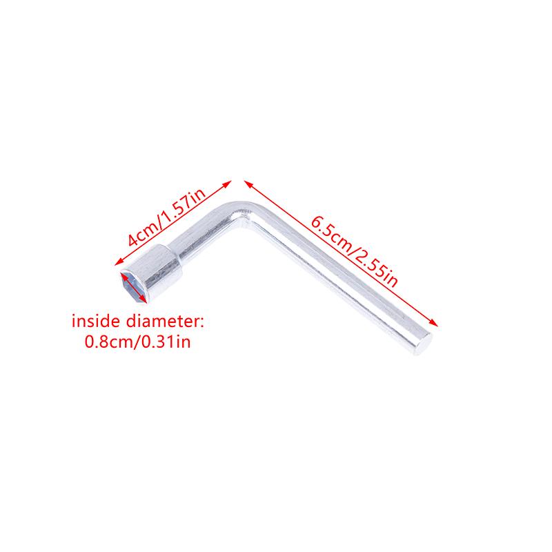 L-Shaped Socket Wrench Elbow 7-Shaped 6 7 8 10 12 13 14Mm Hex Key Hexagonal Mouth Steel Hand Tools Accessories