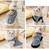 Autumn and Winter Pet Coat Pocket Bear Cowboy Traction Vest Thickened Warm Pet Clothes Dog Clothes for Small Dogs Puppy Clothes
