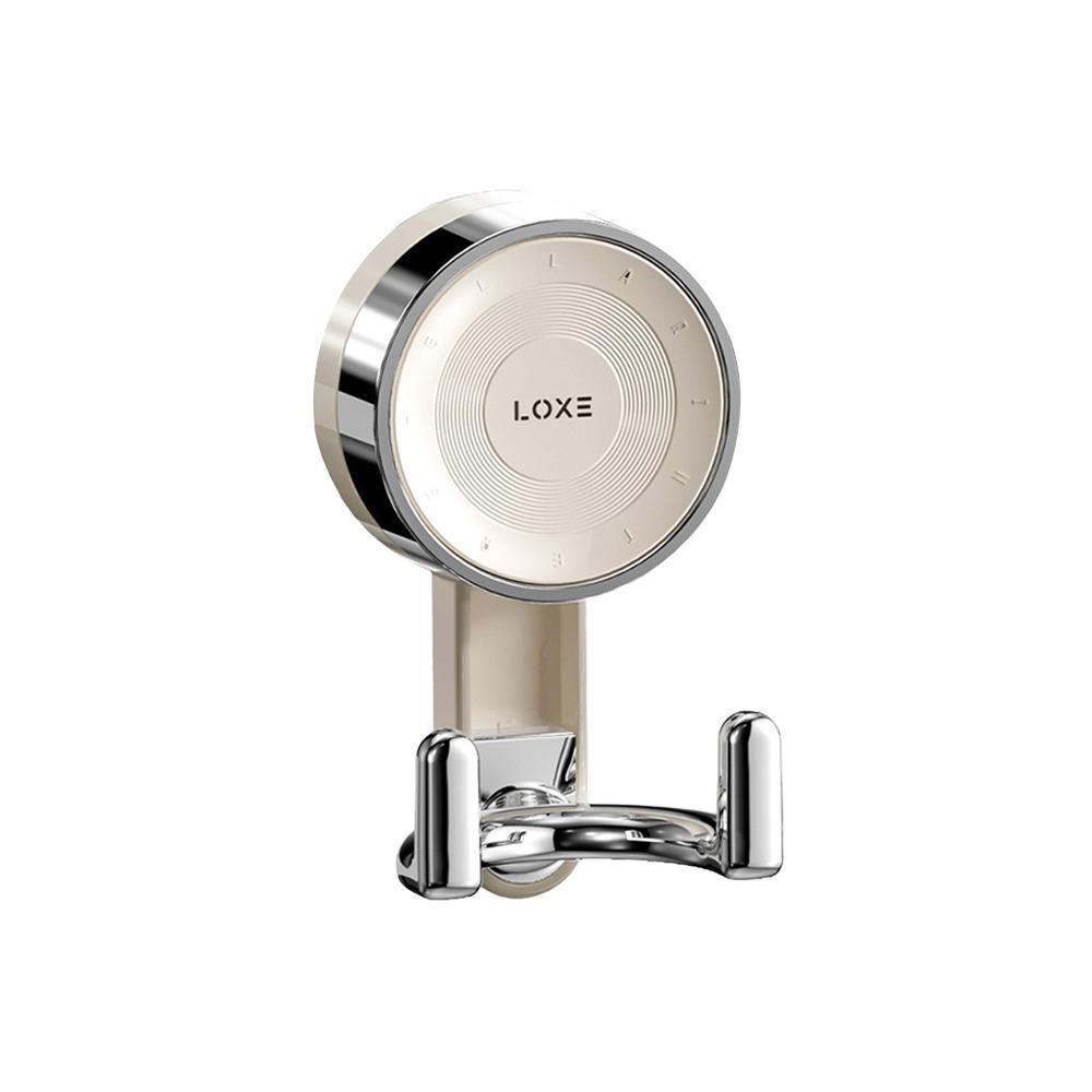 

Multifunctional Towel Hanger Reusable Bathroom Hooks New Suction Cup Hooks Home Organizer Beige-Double Hook