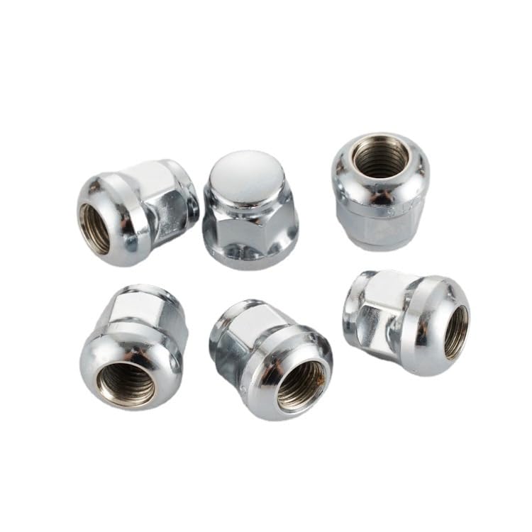 Deepa Ribusu Wheel Nuts for Honda Genuine M12 Spherical Chrome Steel Wheel Short Lug Car Wheel Nut Custom Genuine Compatible Wheels, P1.5 Seat, Nuts,