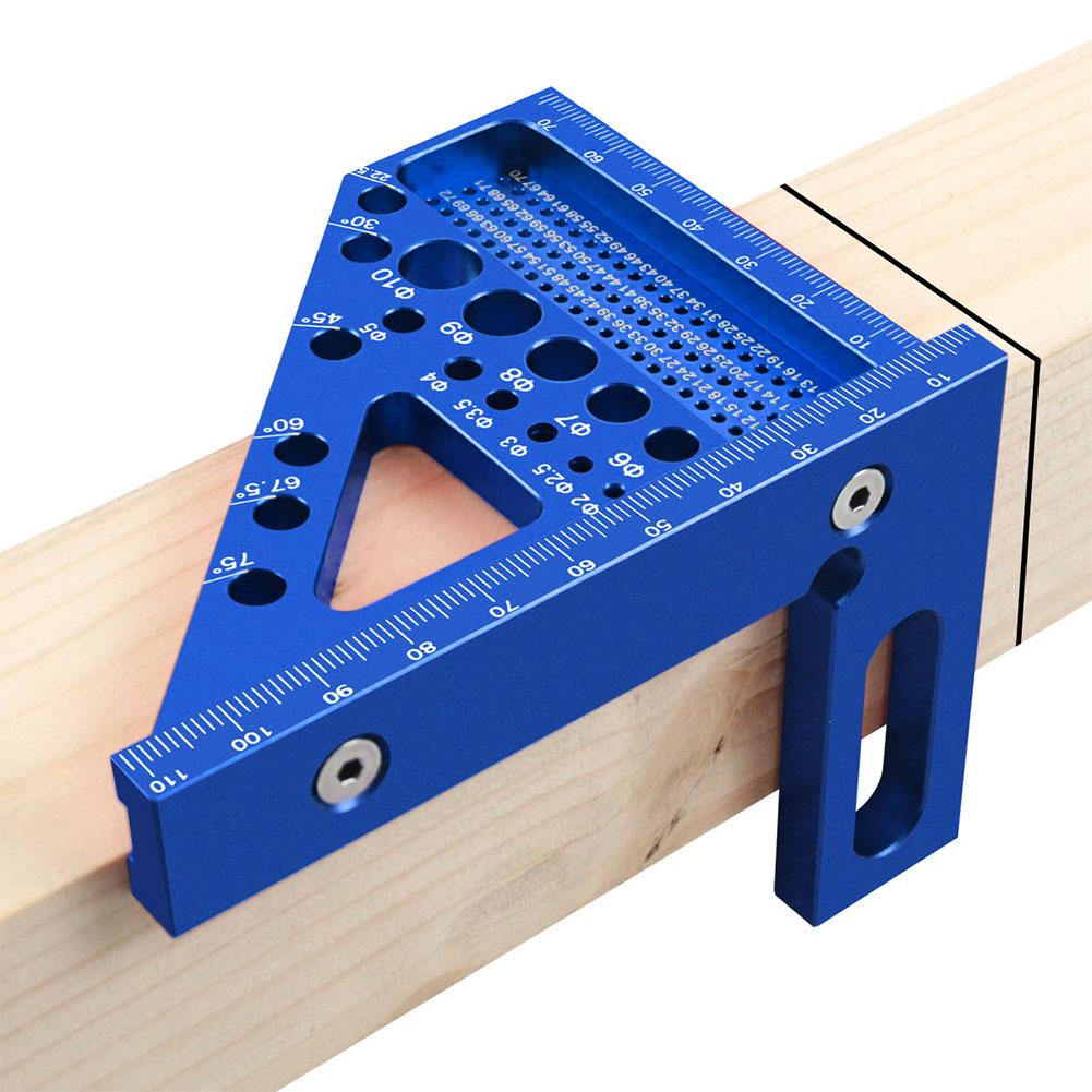 Woodworking Square Protractor Woodworking Square Aluminum Alloy Miter Triangular Ruler Angler Scriber Woodworking Tool