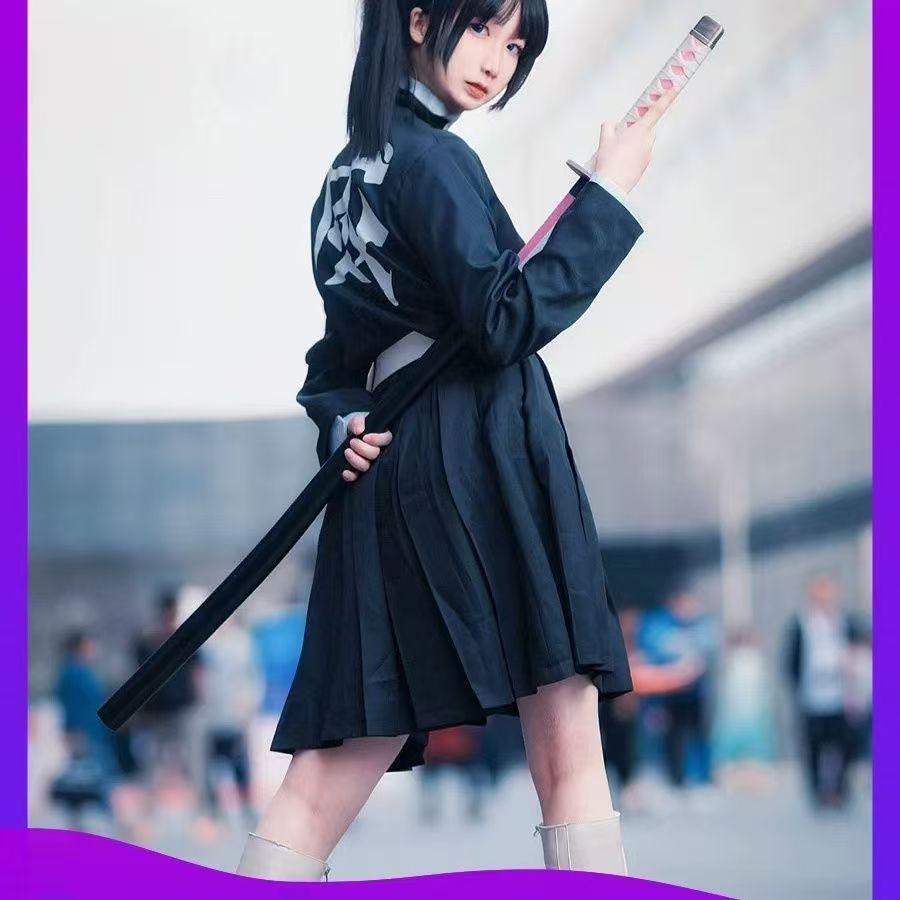 Tsuyuri Kanao Cosplay Kostuum Volwassen Kind Anime Uniform Vrouwen Kimono Haori Pruik Halloween Kleding
