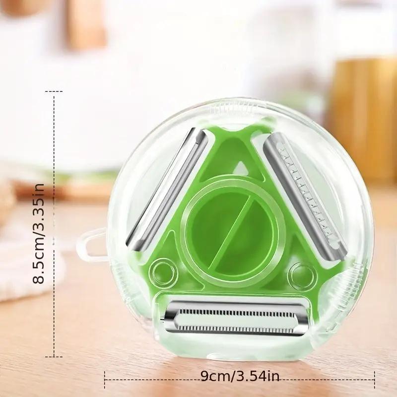 1/3-teiliges 3-in-1-Schäler-Set Magic Trio, Hobel, Schredder, Schäler, Julienne-Schneider, multifunktionale Schälklinge, Zestenreißer, Reibe, Küchenwerkzeug