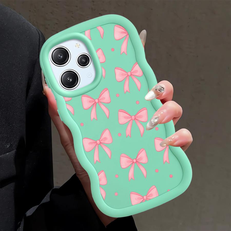 Rosa Schleife Mode Hülle für Xiaomi Redmi 12C A1+ A2 Plus 14C 9T 10C 10A A3 A5 13C 9C Weiche Handyhülle