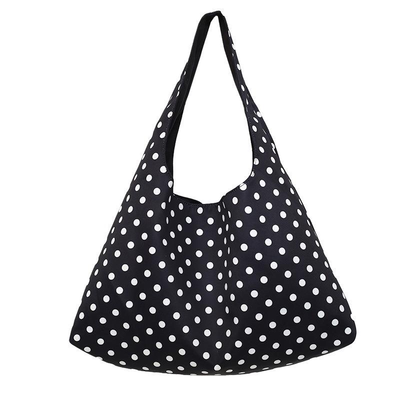 Women's new canvas polka dot shoulder bag messenger bag simple fashion versatile daily commute