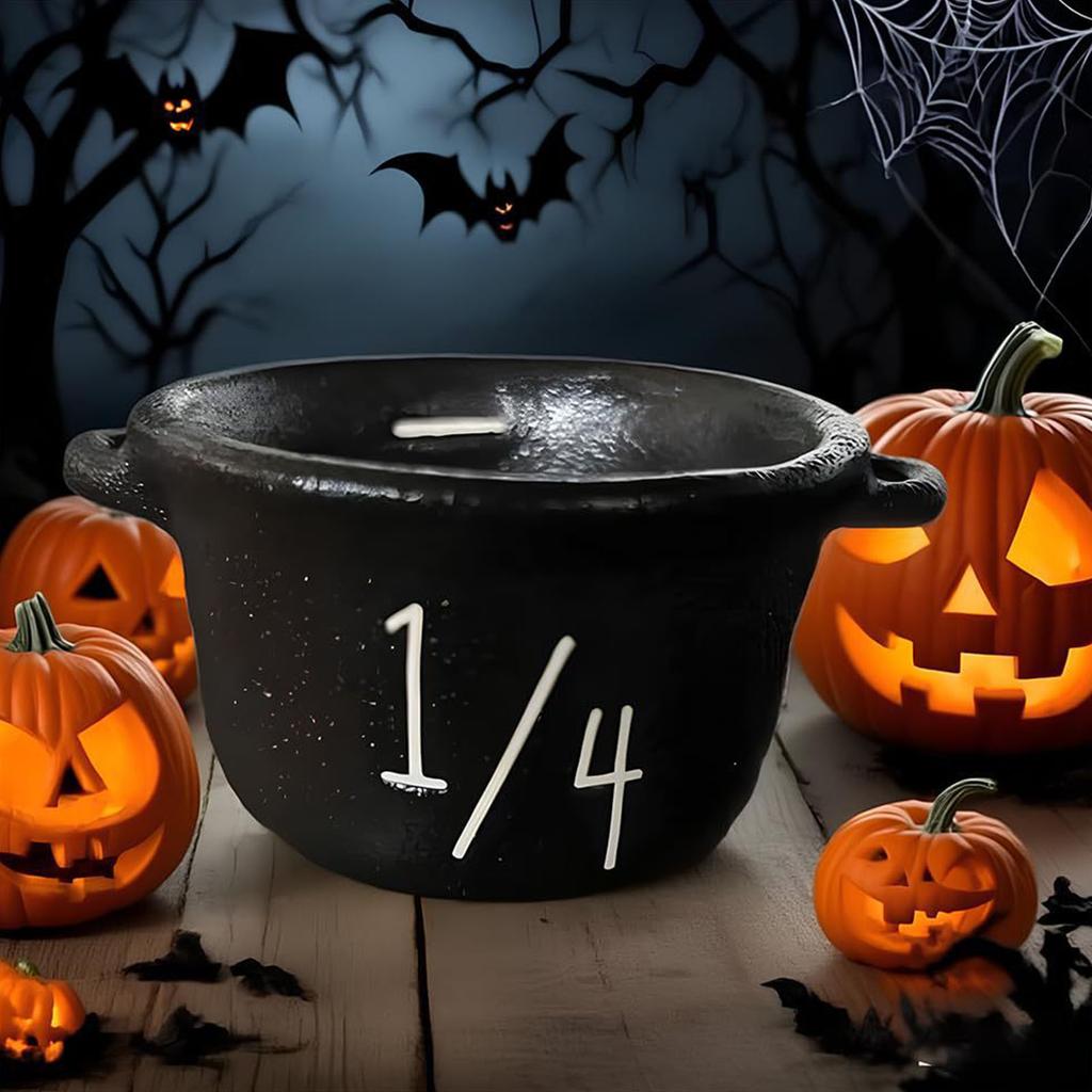 Enchanting Witch Cauldron Measuring Cups Set Halloween Kitchen Baking Tools For Party Decorations And Spooky Gift Giving