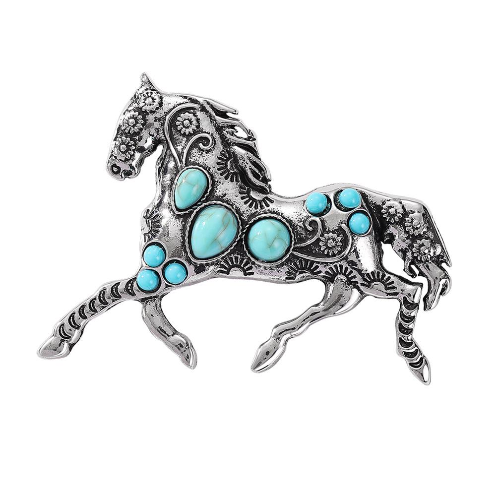 

Fashion creativity, dream as a horse brooch, high-end mascot, Year of the Horse brooch pin, men s blazer accessories
