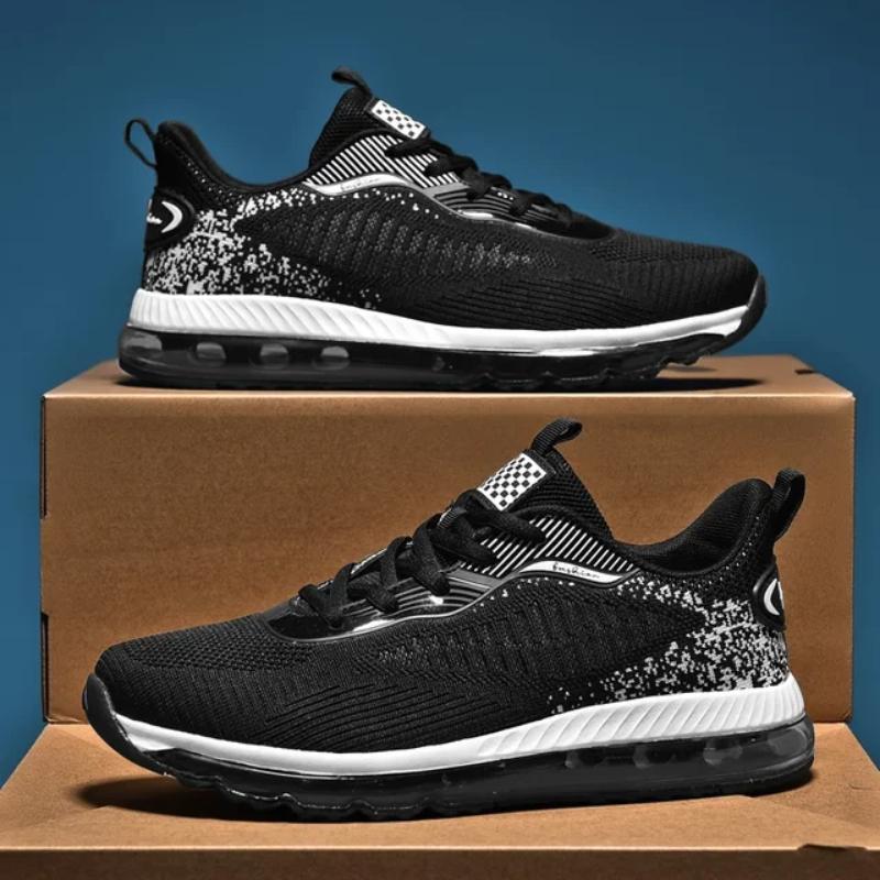 

Мужская обувь Кроссовки Мужские теннисные туфли класса люкс Мужские повседневные кроссовки для бега Дышащие модные лоферы Кроссовки для мужчин 48 чёрный/белый