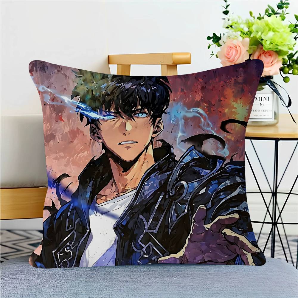 Anime S-Solo-Leveling Cushion Cover Pillow Cover Decor Pillowcase Printed Cushion Case For Couch