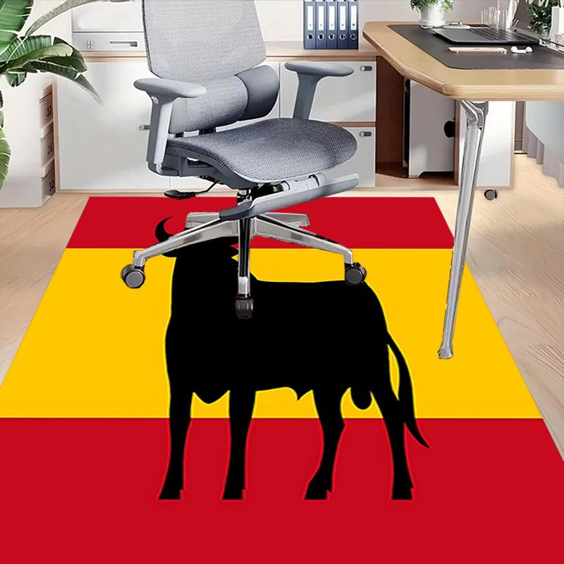 1PC bull Spain Extra Large Non Slip Floor carpet, Office, family, bedroom Large Area Rug Indoor Rugs, Vibrant Colors