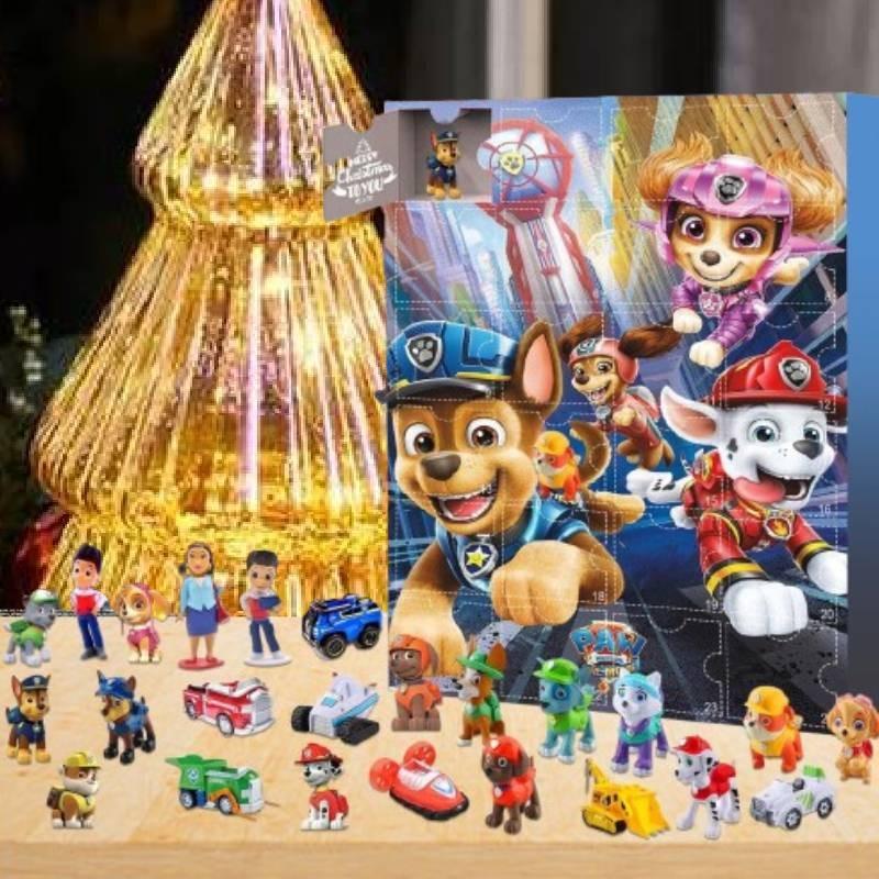 Christmas Paw Patrol Advent Calendar 24 Gifts Box Toys Festivals Doll Countdown