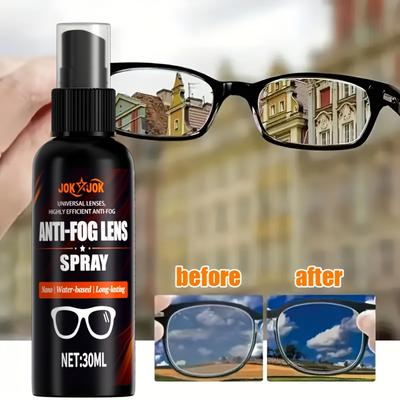 30ml Nano Anti-fog Sprej Proti zamlžování pro brýle, helmy, okna automobilů, pro dobrou viditelnost v deštivých dnech., Roztok proti zamlžování