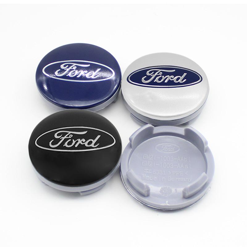 Car 54mm Wheel Center Cap Hub Covers Badge Accessories For Ford Fiesta Mk7 Focus 2 Mk3 F150 Mondeo C-Max Fusion Ranger Escort