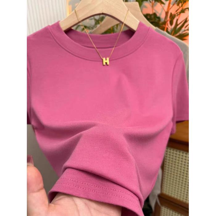 A6 High-Stretch Slim Fit T-Shirt, 92% Cotton, 8% Spandex