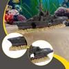 Aquarium Shipwreck Decoration Play Rest Fish Favors Toy Resin Sunken Ship Fish Tank Ornament for Lizard Shrimp House Tortoise