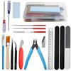 WMYCONGCONG Plastic Model Tool Kit, 18-Piece Set for Beginners, Includes Basic Model Tools and Storage Case, Hobby Building Tool Kit