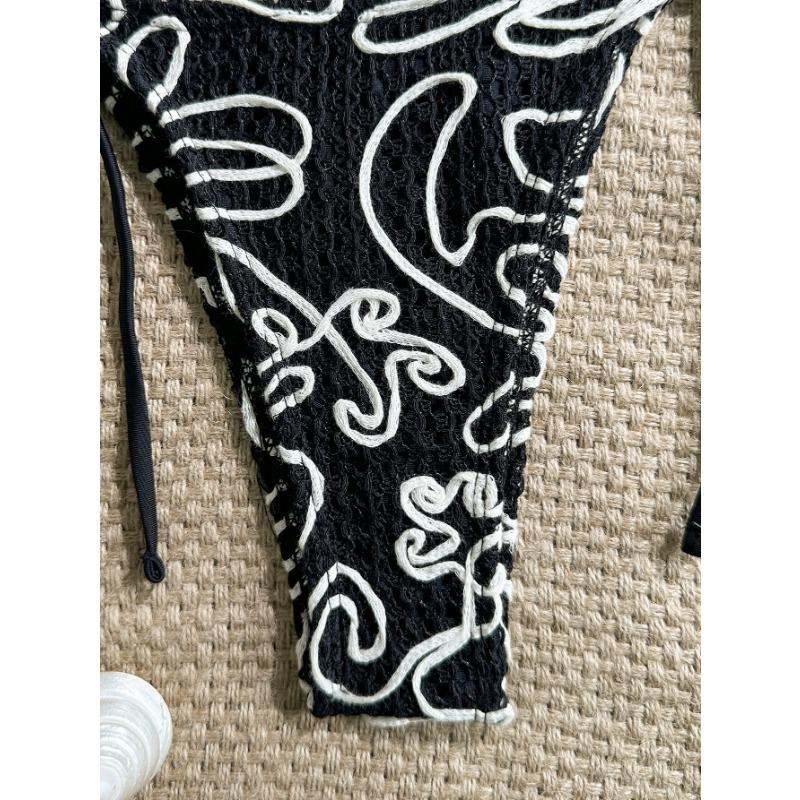 Sexy Solid Color Women Three Piece Bikini Swimsuit For Summer Vacation