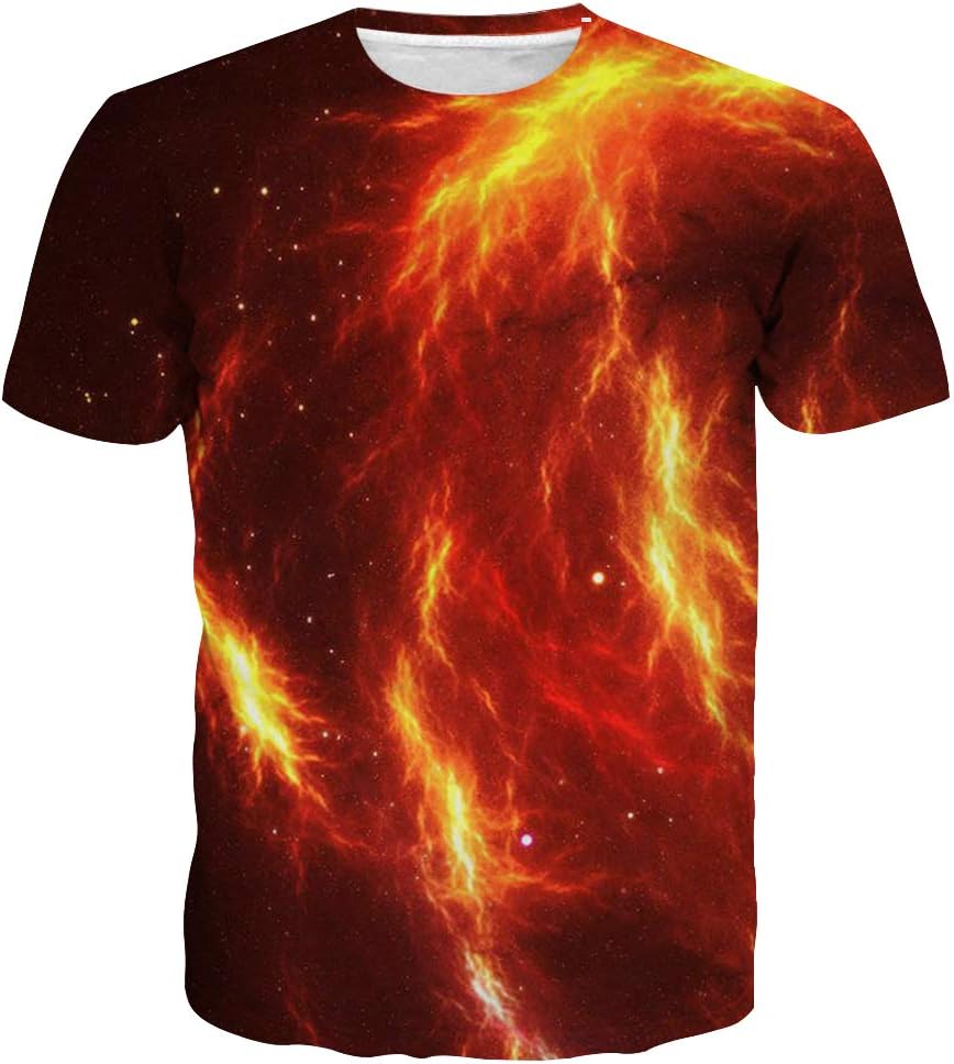T-shirt Estiva da Uomo in Poliestere 3D Asciugatura Rapida Traspirante Manica Corta T-shirt Casual Colore Tie Dye T-shirt Estiva