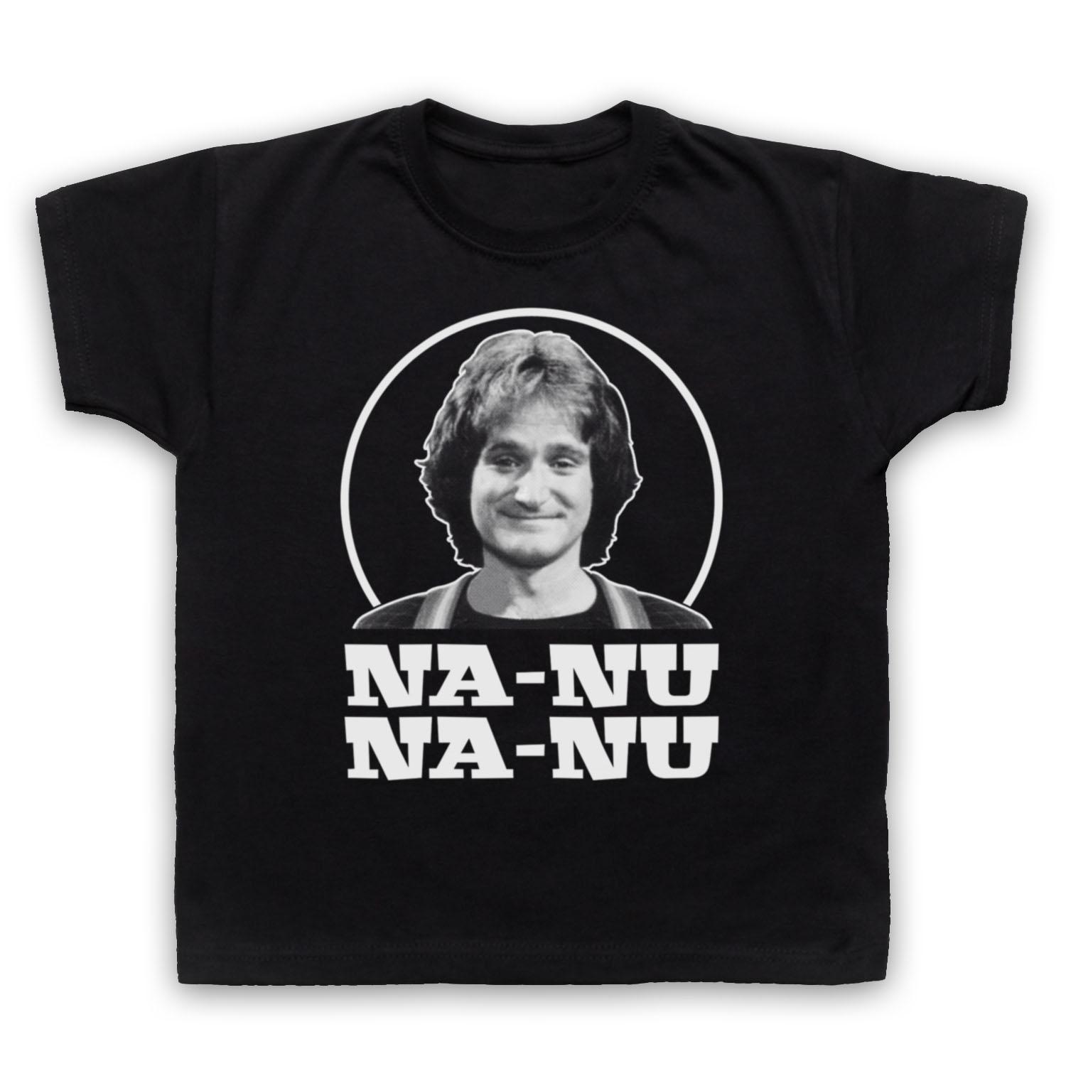 MORK & MINDY NA-NU NA-NU UNOFFICIAL RETRO TV ROBIN KIDS CHILDS T-shirt 140