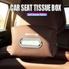 Car Seat Back Tissue Box Auto Leather Tissue Holder For Mercedes Benz AMG Smart W205 C300 W203 W206 W108 W124 W126 Keychain
