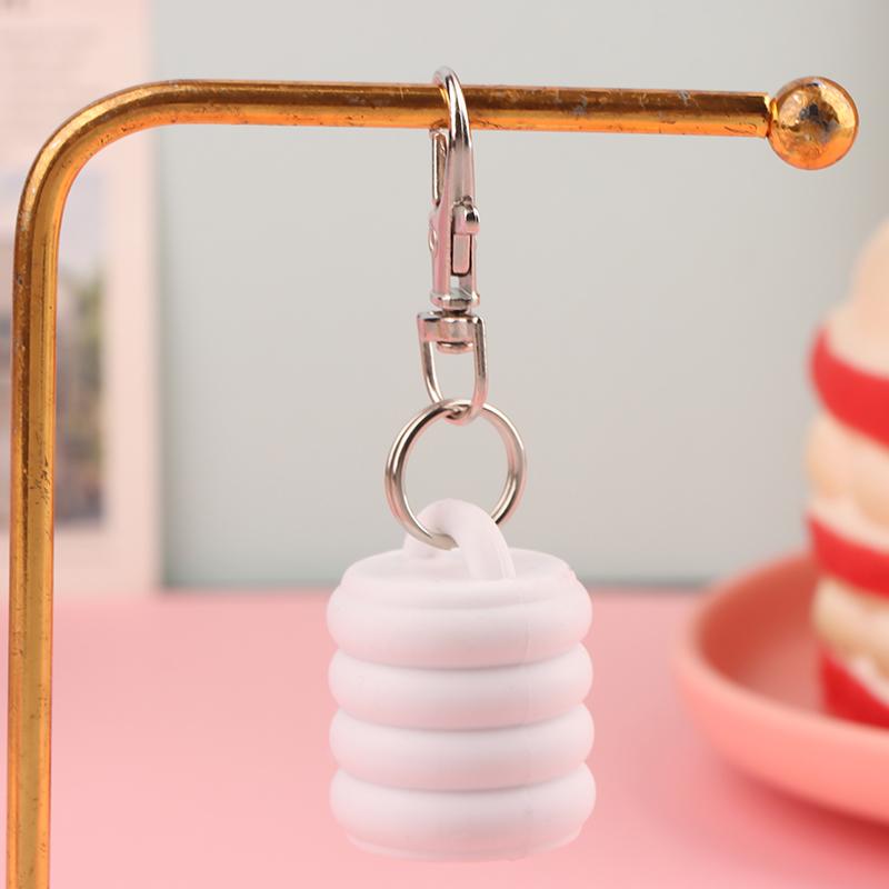 1/3 Pcs Silicone Lip Gloss Keychain Caps For Women Travel Convenient Beauty Product Accessories Travel Makeup Tool Accessory