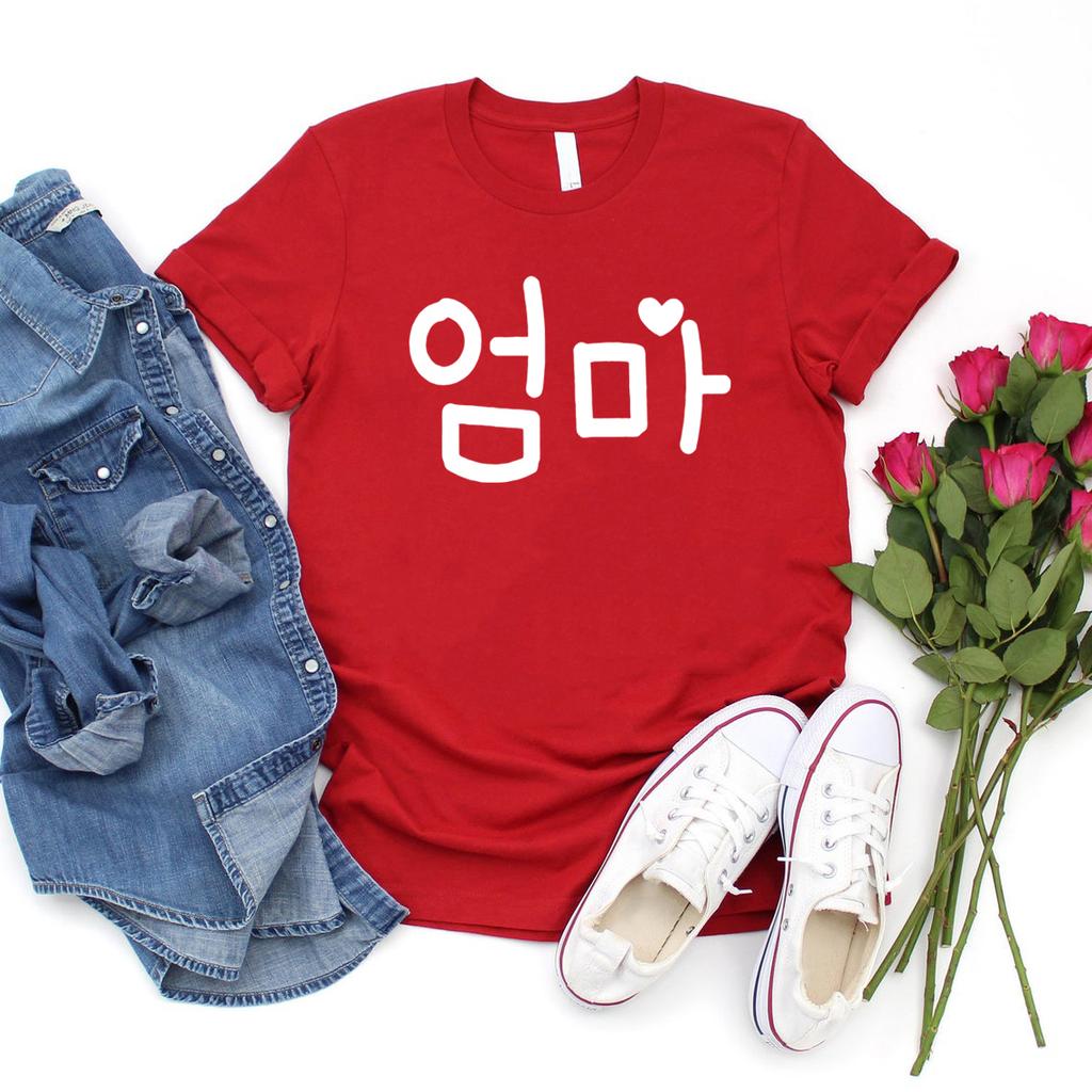 Korean Mom Tshirt Korean Mama Shirt Cute Mothers Day Gift Hangul T Shirt Korean Lover Tee Women Tshirts Graphic Tees
