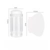 2-Piece Nail Art Stamp Kit - Clear Silicone Stamp and Squeegee Set for DIY Manicure, Available In Multiple Colors