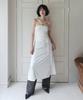 Rubati Shirred Strap Tube Top Dress_White