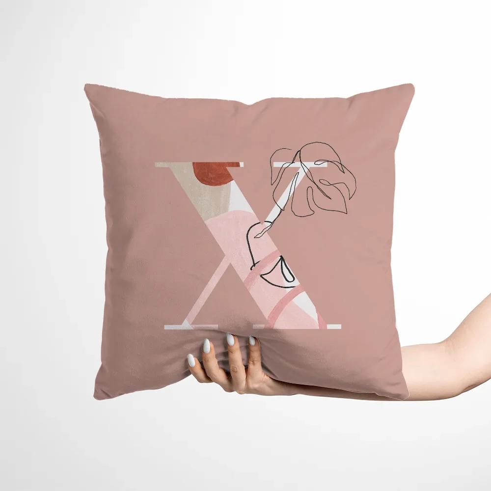 Modern Home Decoration Products English Letters  Cushion Cover X Cushions Covers Pillow Cases Decorative Pillows Sofa