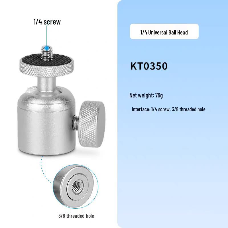 Universal Aluminum Alloy Ball Head Tripod Mount for Streaming & Photography