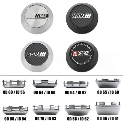 SET OM 4 XXR Fälgkåpor 56mm/57mm/58mm/59mm/60mm/61mm/62mm/63mm/64mm/72mm Sportfälgkåpor SSR Emblem Fälgkåpa Navkåpa