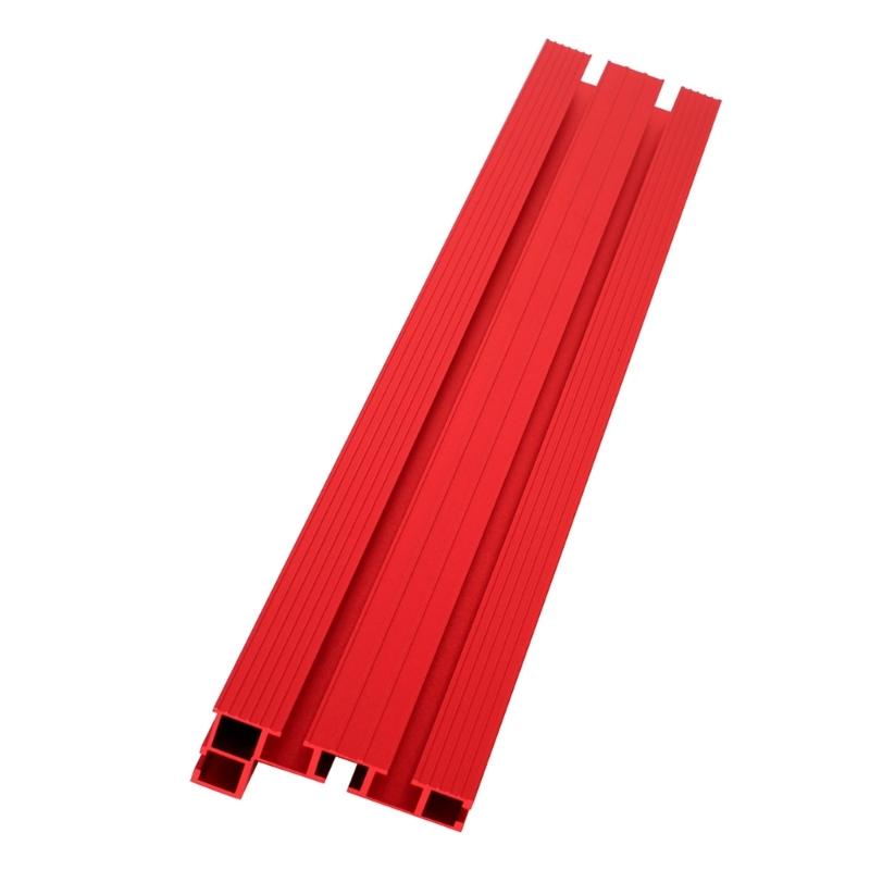 Gard cu ecartament de unghi 75 Tip Mitra T-Track Gard cu profil din aluminiu Gard cu oglinda pentru prelucrarea lemnului cu scara pentru masa de router