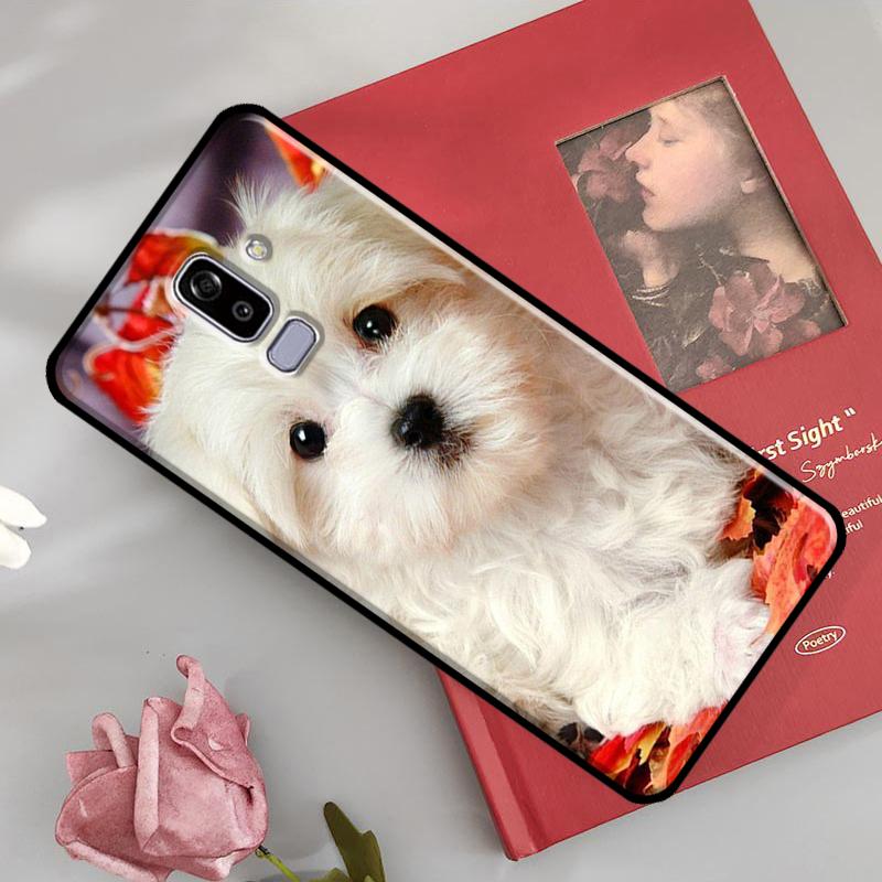 Maltese Dog Puppies Case For Samsung Galaxy J7 J5 J1 J3 2016 A3 A5 2017 A6 A7 A8 A9 J8 2018 J4 J6 Plus Coque