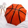 1 Stück Basketball Sport Automatisches Öffnen/Schließen Regenschirm mit Faltfunktion Kompakter Reise Regenschirm, Leichtes Design, für den Weg zur Arbeit015