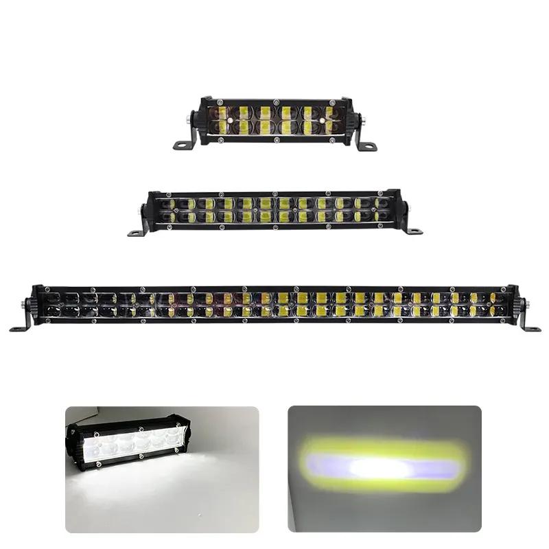 5.5" 13.7" 21.8'' 6D lens LED Bar for Off Road barra LED 4x4 Work Light bar Double Row Light Driving Front bumper Grille
