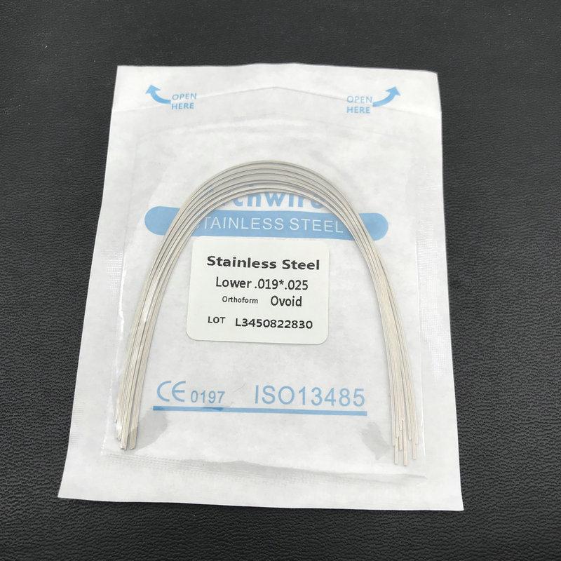 10 teile/paket Dental Kieferorthopädische Edelstahl Rechteckige Ovale Bogen Drähte