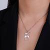Cazador Loving Cat Pendant Necklaces for Women Stainless Steel Cute Kitten Animal Neck Chain Jewelry Gift Wholesale 2026 New