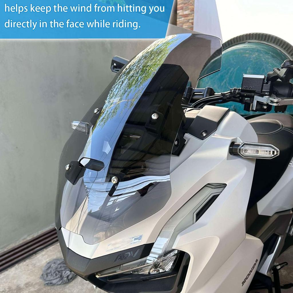 Motorcycle Flyscreen Windshield Windscreen Wind Defelctor Front Fairing Visor Viser Fit for HO&N&DA ADV 150(2019-2023) ADV 160 (2023-2024) Wind