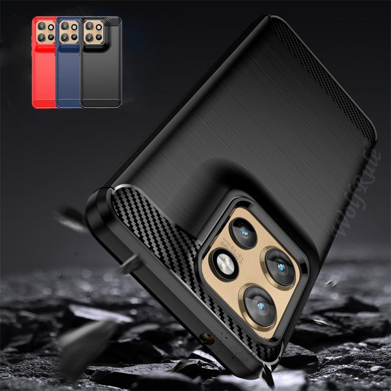 For Moto Edge 50 Neo Case Cover Moto Edge 50 Neo Capas Carbon Fiber Bumper Back Shockproof TPU Soft Fundas Motorola Edge 50 Neo